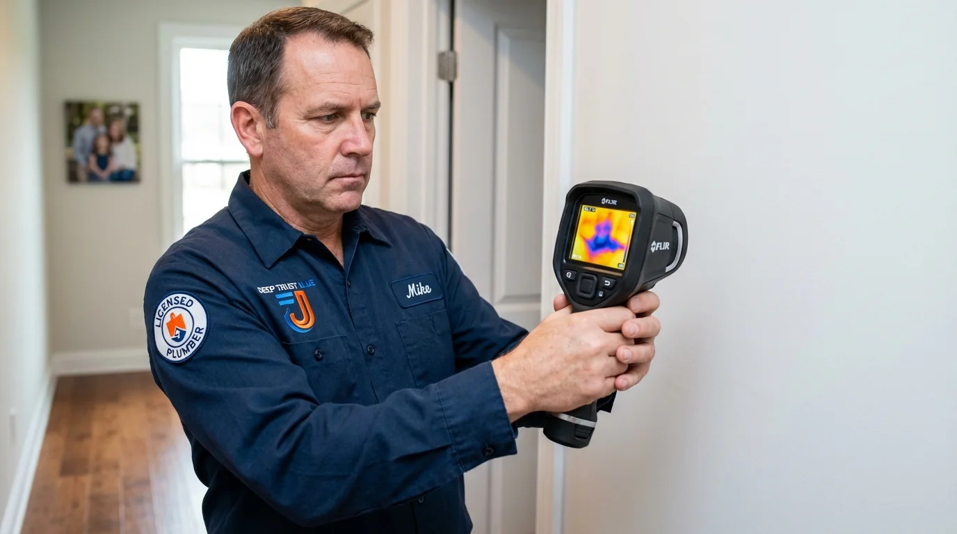 Thermal imaging leak detection by Johns Plumbing LLC in Winnfield